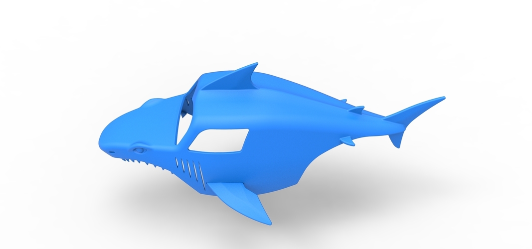 Shark shell for monster truck Scale 1:25 3D Print 528836