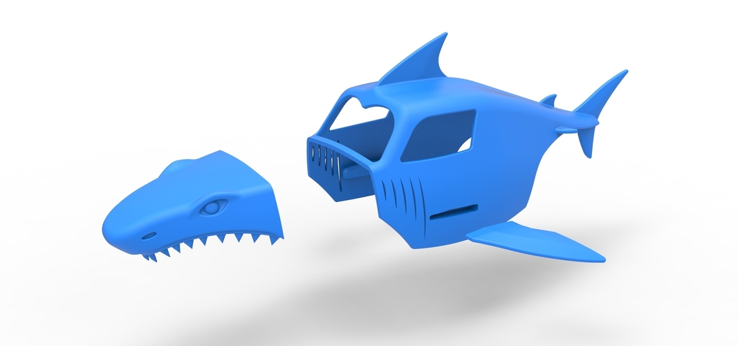 Shark shell for monster truck Scale 1:25 3D Print 528842