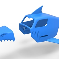 Shark shell for monster truck Scale 1:25 - Thumbnail 15