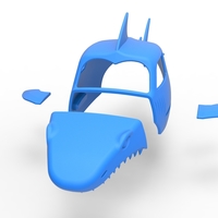 Shark shell for monster truck Scale 1:25 - Thumbnail 17