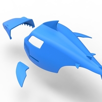 Shark shell for monster truck Scale 1:25 - Thumbnail 19