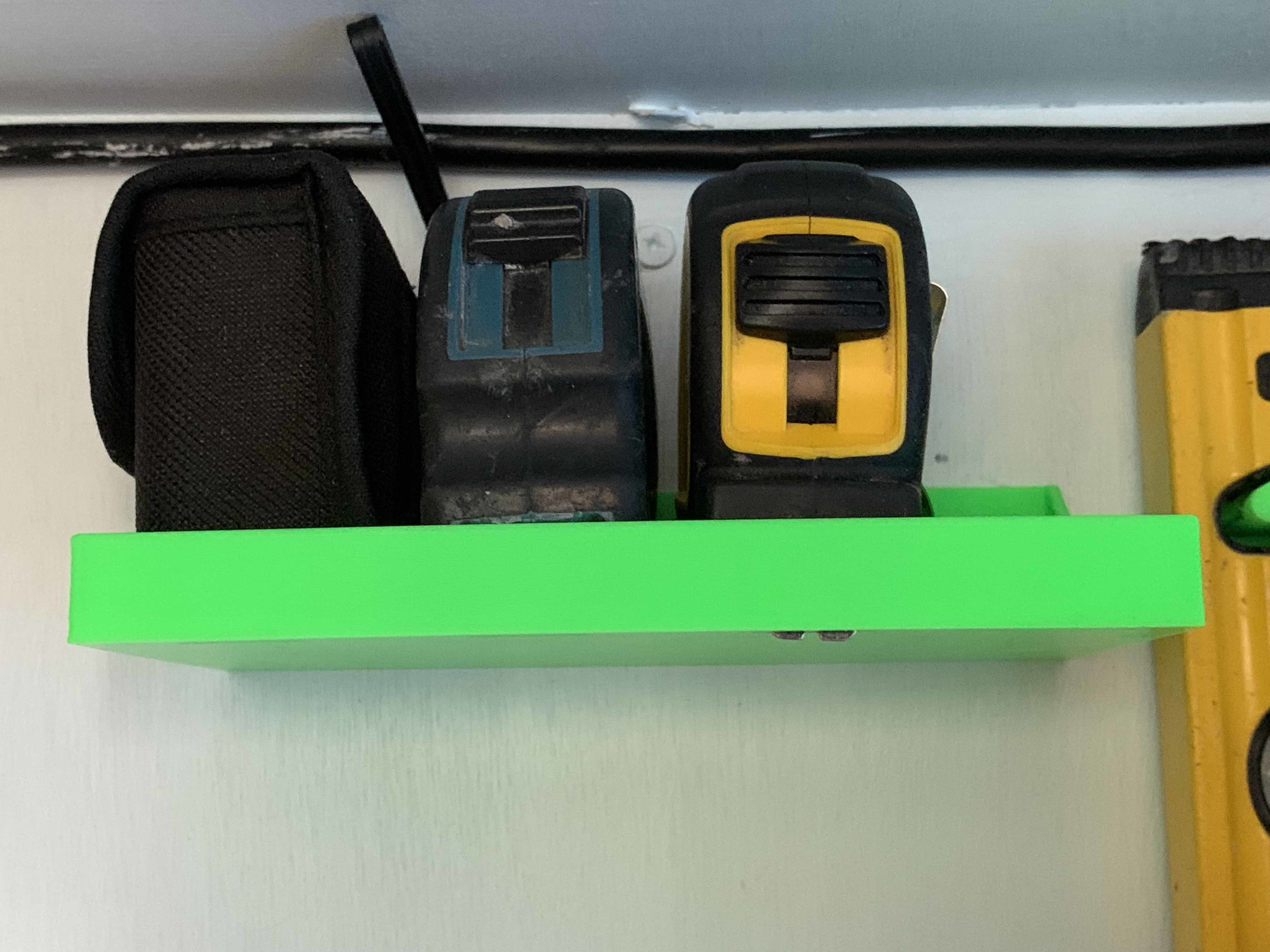 Tape Measure Holder for Pegboard, wall mount, or Ryobi Link Wall