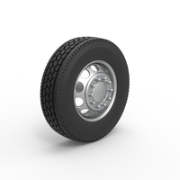 10 Hole front wheel of old school truck 1:25 - Thumbnail 2