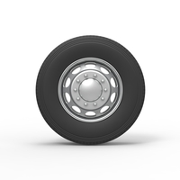 10 Hole front wheel of old school truck 1:25 - Thumbnail 5