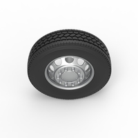 10 Hole front wheel of old school truck 1:25 - Thumbnail 6