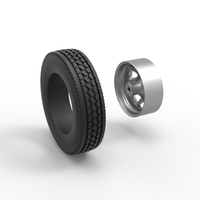 10 Hole front wheel of old school truck 1:25 - Thumbnail 10