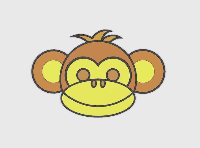 Magnet "Monkey Boy" 3D Print 52893