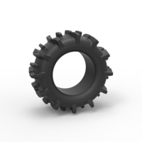 Small Offroad tire 84 Scale 1:25 3D Printing 528971