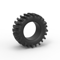 Small Offroad tire 85 Scale 1:25 3D Printing 528981