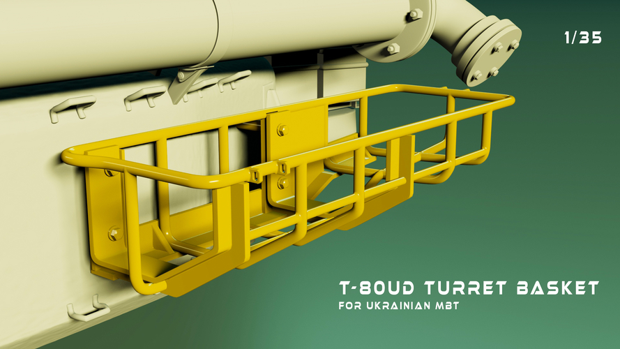 Ukrainian T-80UD turret basket 1/35 3D Print 528997