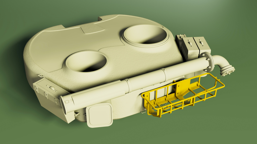 Ukrainian T-80UD turret basket 1/35 3D Print 528998