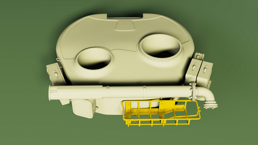 Ukrainian T-80UD turret basket 1/35 3D Print 528999