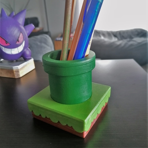 Super Mario Tube pencil holder 3D Print 529019