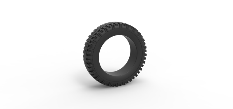 Military tire 12 Scale 1:25