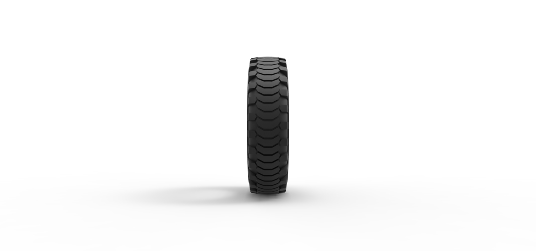 Diecast military tire 13 Scale 1:25 3D Print 529046