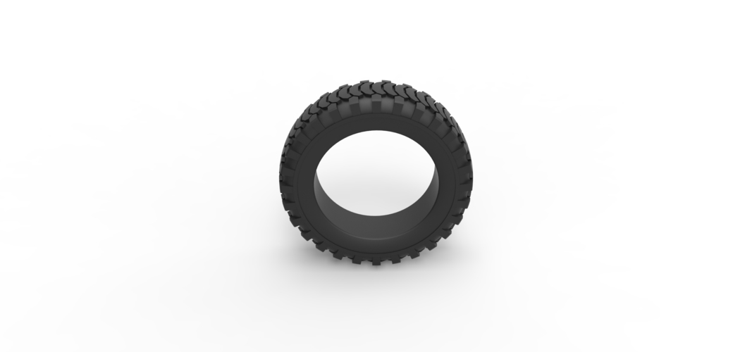 Military tire 13 Scale 1:25 3D Print 529048