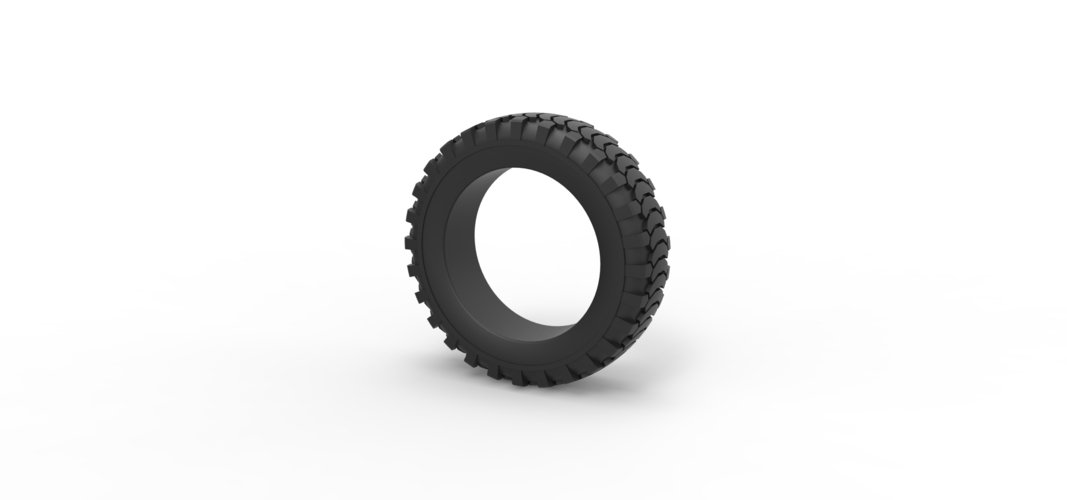 Military tire 13 Scale 1:25 3D Print 529049