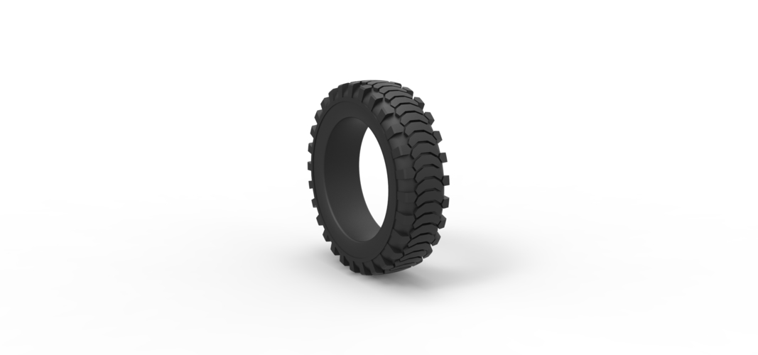 Diecast military tire 13 Scale 1:25 3D Print 529050