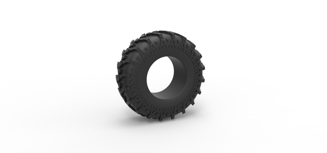 Diecast offroad tire 89 Scale 1:25 3D Print 529087