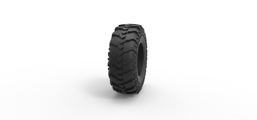 Diecast offroad tire 89 Scale 1:25 3D Print 529089
