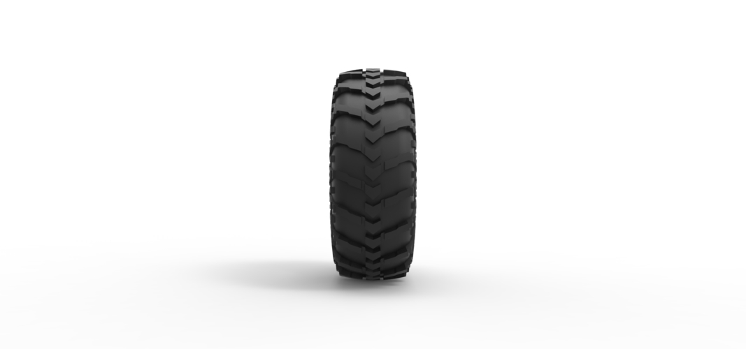 Diecast offroad tire 89 Scale 1:25 3D Print 529090