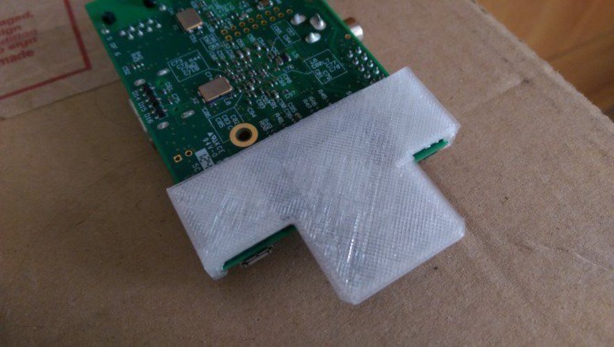 Raspberry Pi Model B SD Card Protector 3D Print 52910