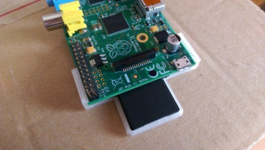 Raspberry Pi Model B SD Card Protector 3D Print 52911