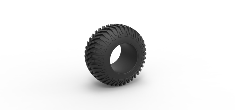 Offroad tire 90 Scale 1:25