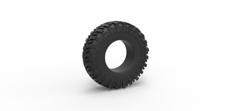 Offroad tire 91 Scale 1:25