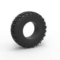 Small Offroad tire 91 Scale 1:25 3D Printing 529136