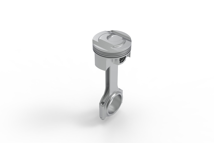piston and connecting rod 3D Print 529147