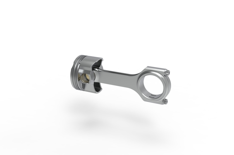 piston and connecting rod 3D Print 529151