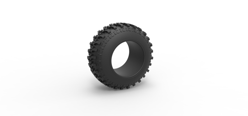 Offroad tire 92 Scale 1:25