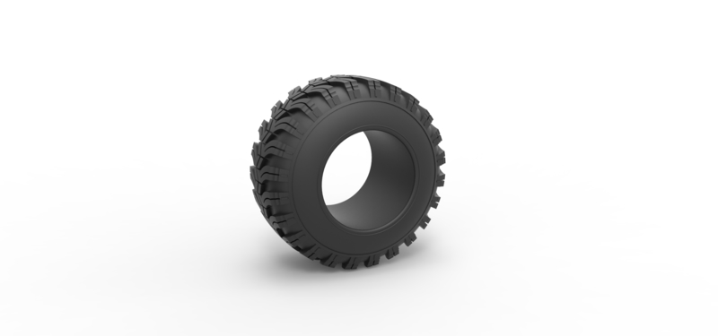 Offroad tire 93 Scale 1:25