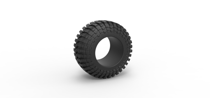 Offroad tire 96 Scale 1:25