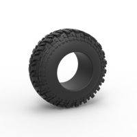 Small Offroad tire 97 Scale 1:25 3D Printing 529210