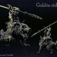 Small Goblin Rider 3D Printing 529218