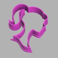 Small Cookie Cutter Barbie 3D Printing 529225