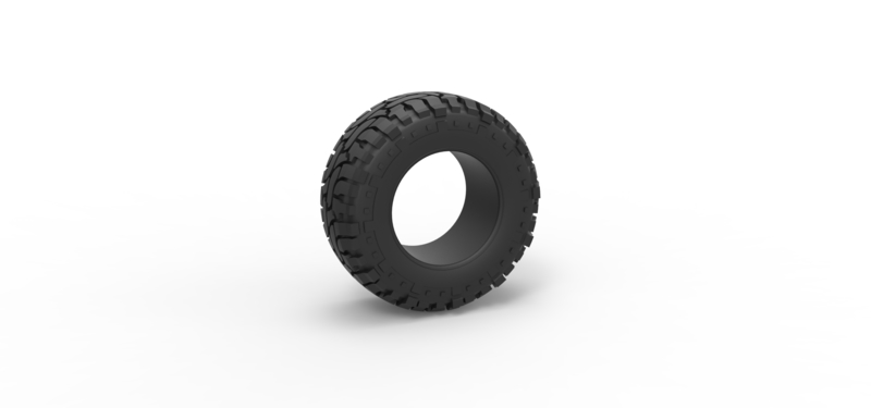 Offroad tire 98 Scale 1:25