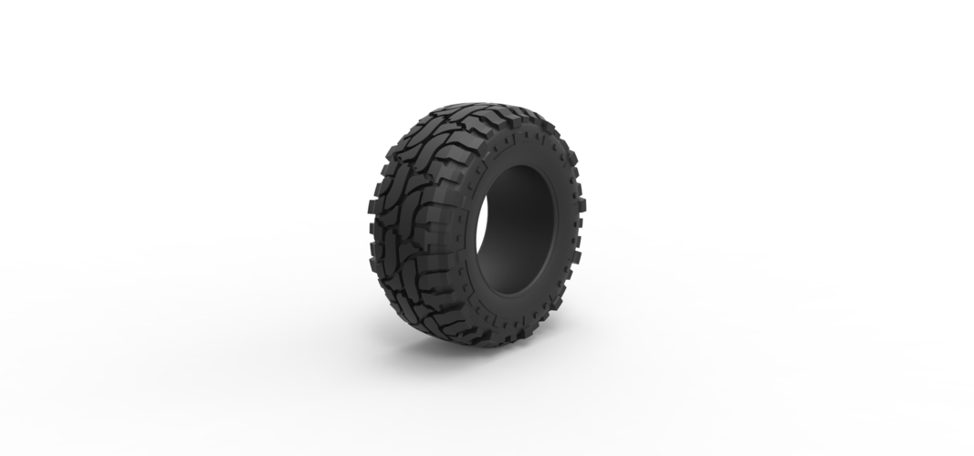 Offroad tire 98 Scale 1:25 3D Print 529232