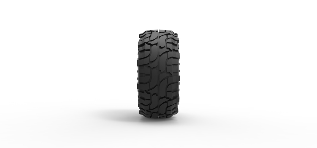 Offroad tire 98 Scale 1:25 3D Print 529234