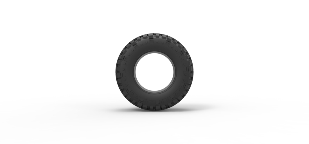 Offroad tire 98 Scale 1:25 3D Print 529235