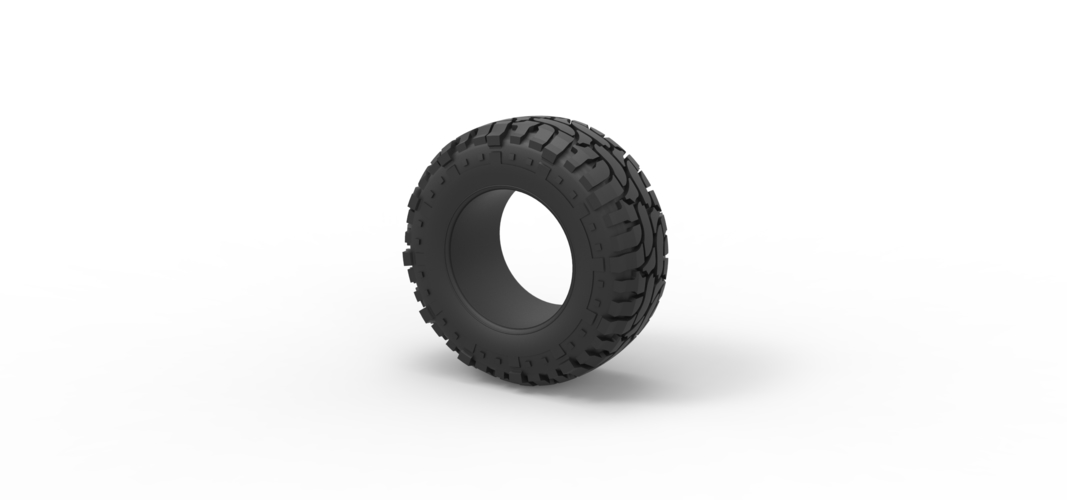 Offroad tire 98 Scale 1:25 3D Print 529237