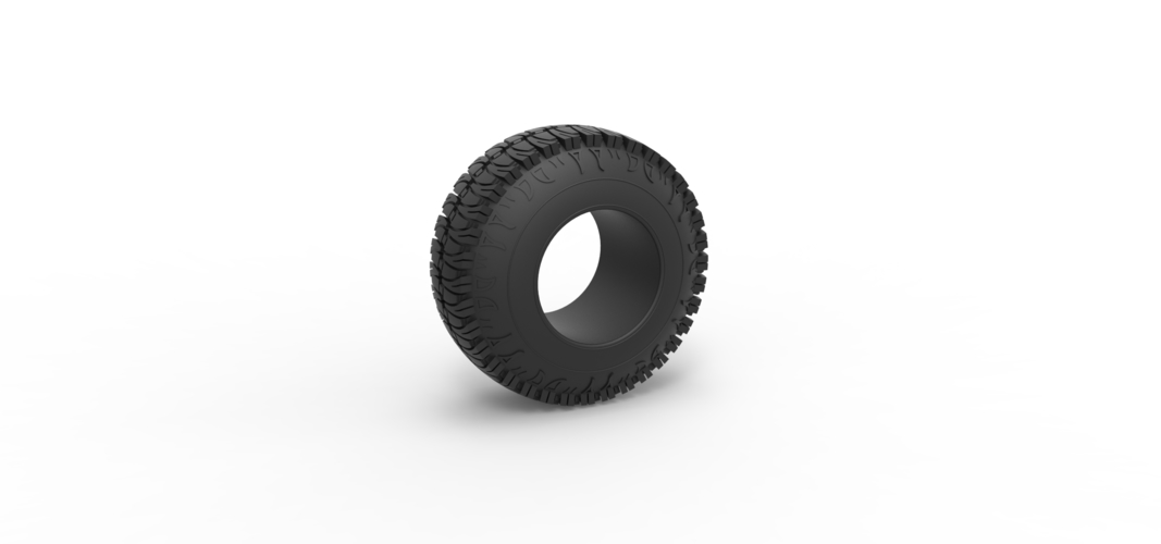 Offroad tire 101 Scale 1:25 3D Print 529258