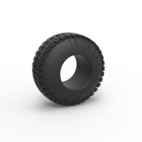 Small Offroad tire 101 Scale 1:25 3D Printing 529258