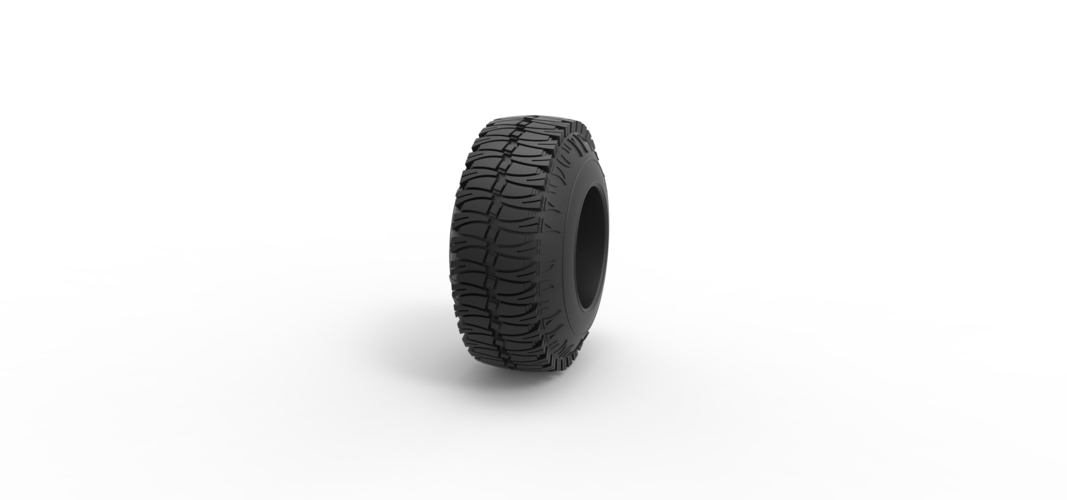 Offroad tire 101 Scale 1:25 3D Print 529260