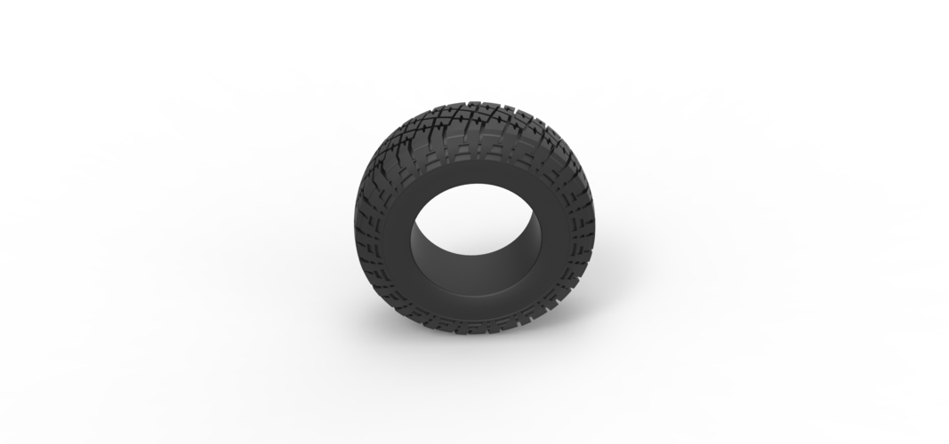 Offroad tire 102 Scale 1:25 3D Print 529281