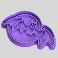 Small halloween - bat cookie cutter 3D Printing 529285