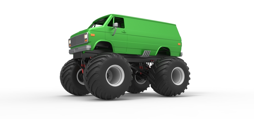 Diecast Monster Truck Van Scale 1:25 3D Print 529350