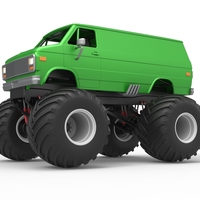 Diecast Monster Truck Van Scale 1:25 - Thumbnail 2